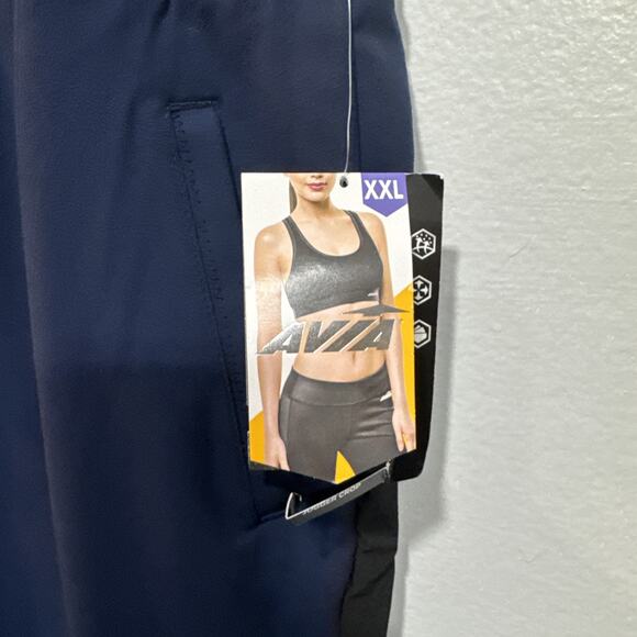 Avia Crop Jogger Pants Activewear Drawstring Semi Fitted Womens XXL (20) Blue - Picture 2 of 15